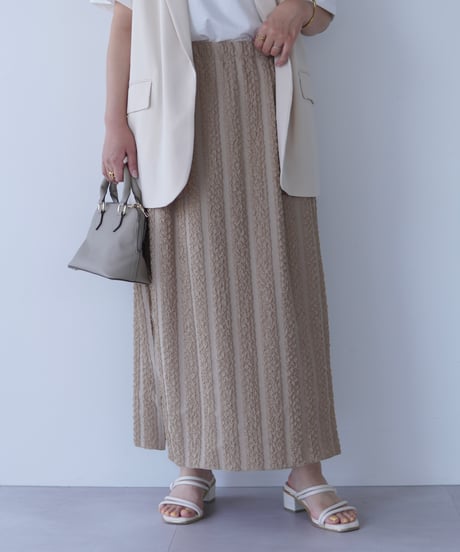 line tight skirt｜ベージュ
