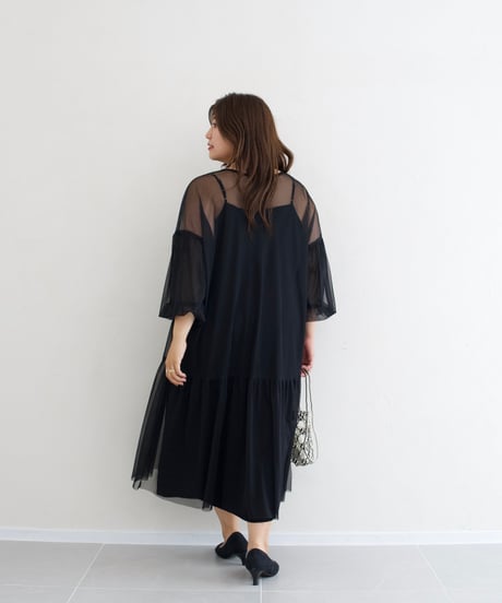 tulle dress｜ブラック