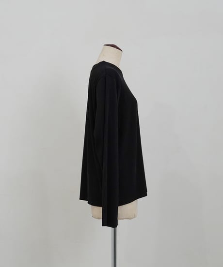 mini neck pullover | ブラック