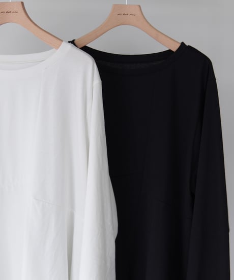 Asymmetric Long T-shirt | ブラック