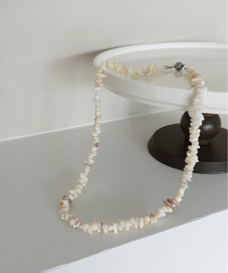 【受注】shell stone necklace
