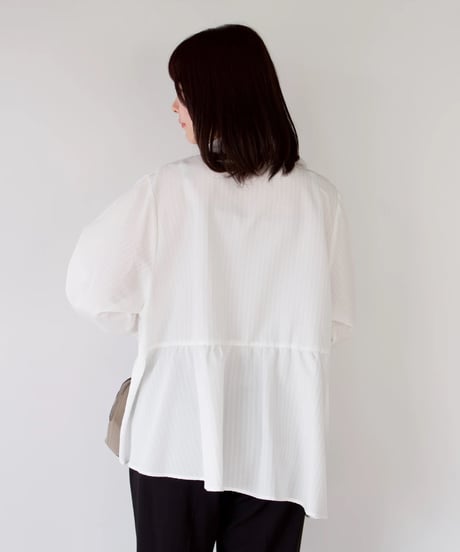 Asymmetric shirt | ホワイト