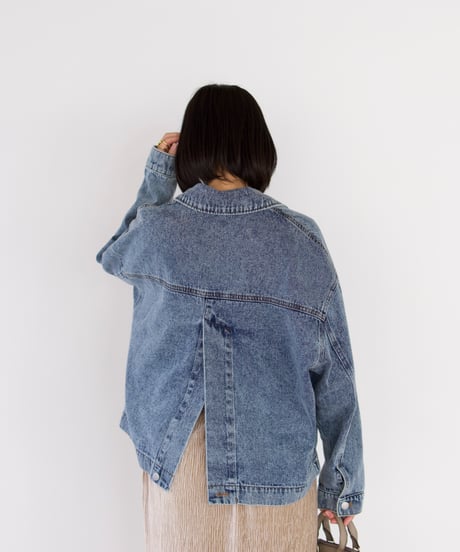 tailored denim jacket｜ライトブルー