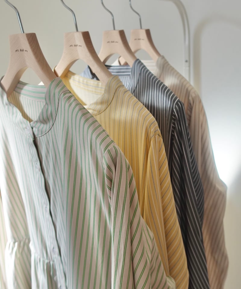 asymmetry shirt one-piece / イエロー | MI AND MOU