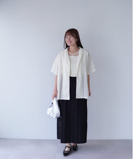 line tight skirt｜ブラック