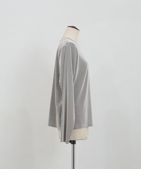 mini neck pullover | ストライプ