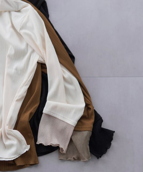 Sheer Cuff Pullover｜3色セット