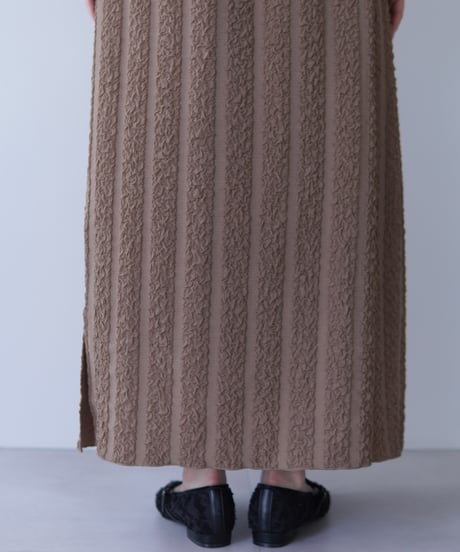 line tight skirt｜ブラウン