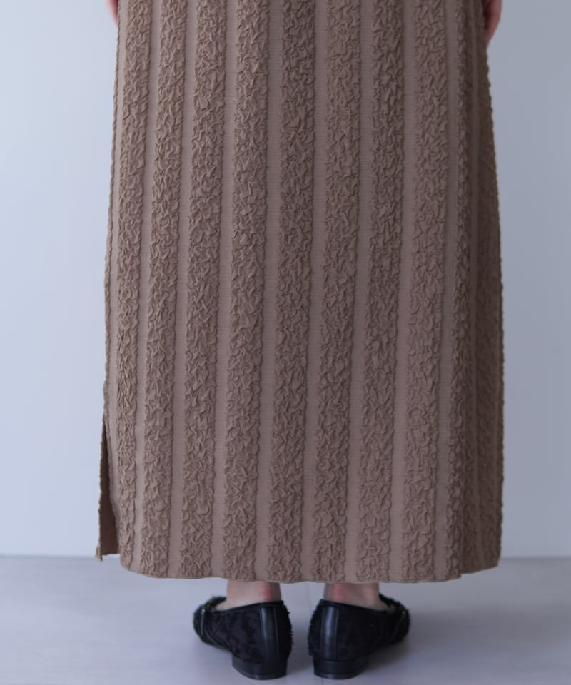line tight skirt｜ブラウン | MI AND MOU