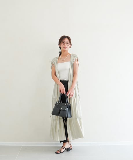 Tiered one-piece | オフベージュ