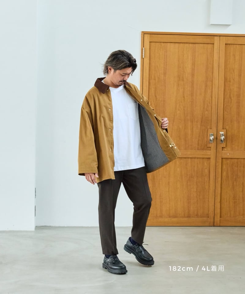 Laveange】ステンカラーコート | ブラウン | MI AND MOU