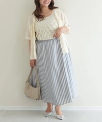 stripe skirt｜ブルー