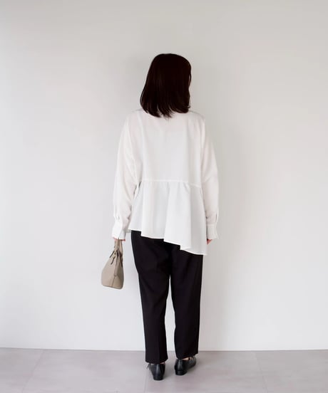 Asymmetric shirt | ホワイト