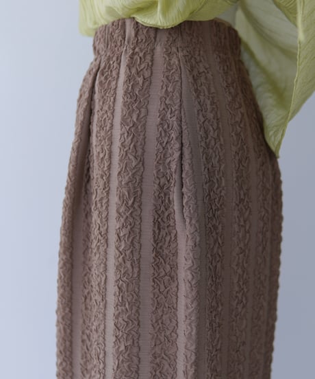 line tight skirt｜ブラウン