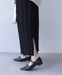 line tight skirt｜ブラック
