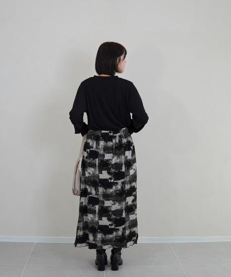 mini neck pullover | ブラック