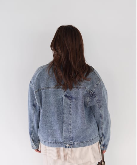 tailored denim jacket｜ライトブルー