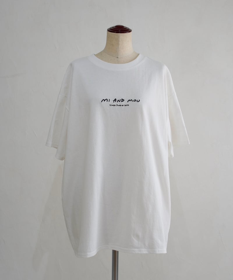ロゴ刺繍Tシャツ｜size2 | MI AND MOU