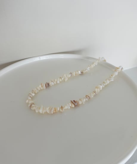 【受注】shell stone necklace