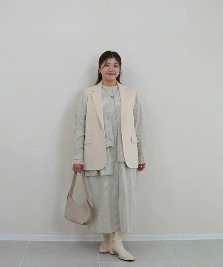 vest jacket | ホワイト