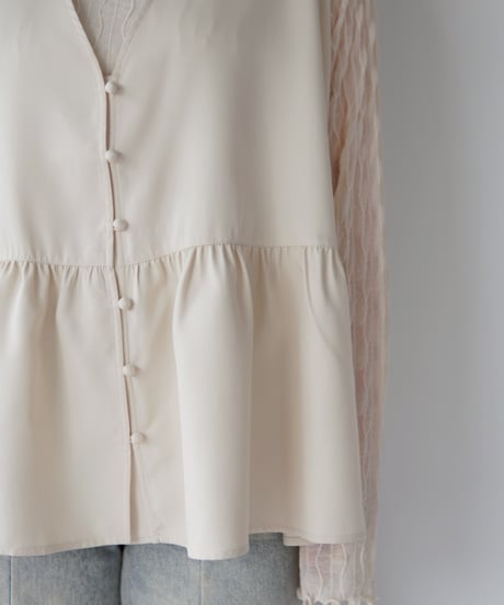 vest blouse｜アイボリー