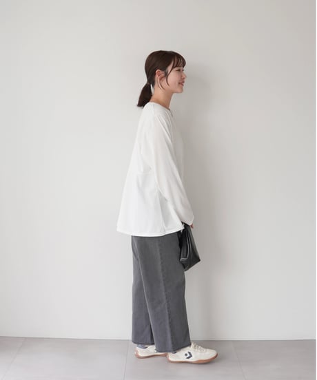 Asymmetric Long T-shirt | ホワイト