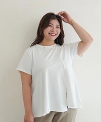 asymmetry T-shirt | ホワイト