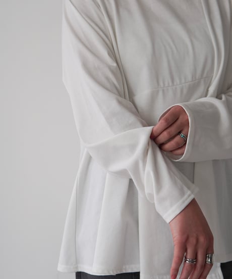 Asymmetric Long T-shirt | ホワイト