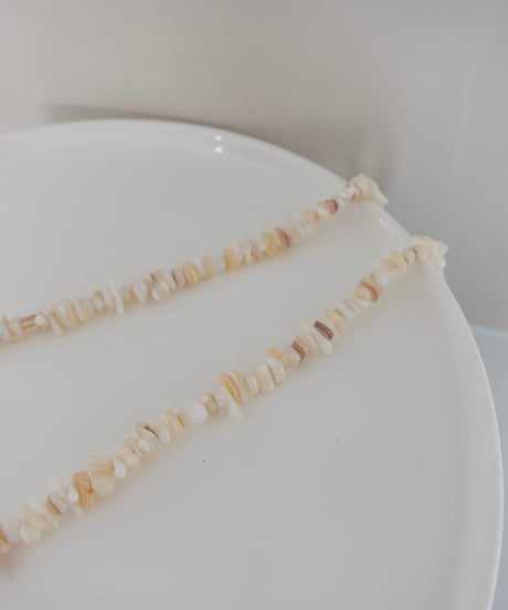 【受注】shell stone necklace
