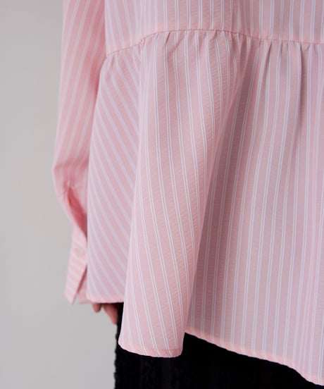Asymmetric shirt | ピンク