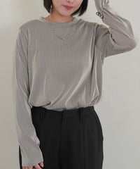 mini neck pullover | ストライプ