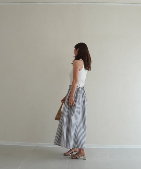 stripe skirt｜ブルー