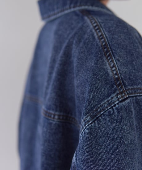 tailored denim jacket｜ブルー
