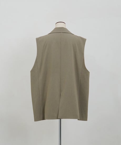 vest jacket | カーキ