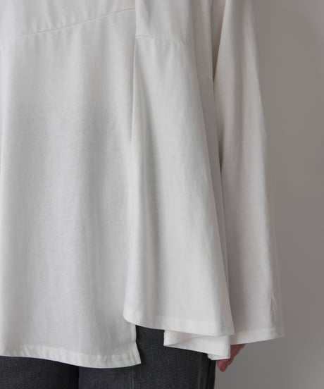 Asymmetric Long T-shirt | ホワイト