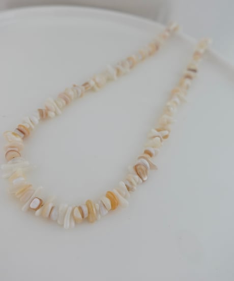 【受注】shell stone necklace