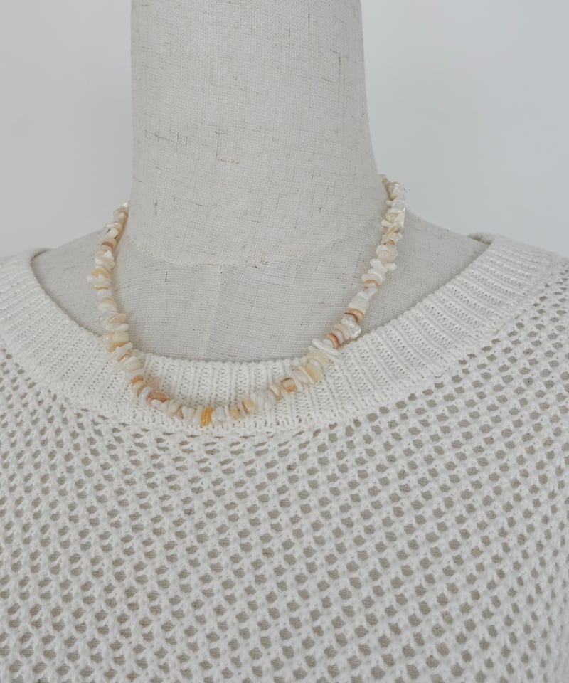 shell stone necklace | MI AND MOU