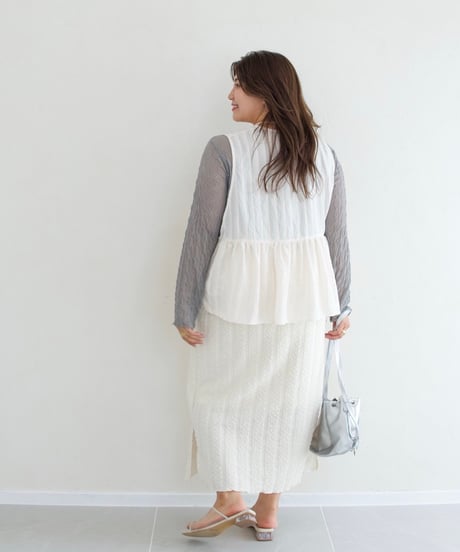 sheer pullover｜グレー