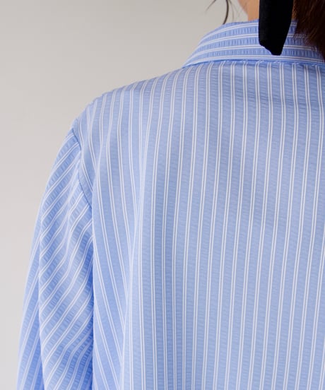 Asymmetric shirt | ブルー