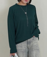 mini neck pullover | グリーン