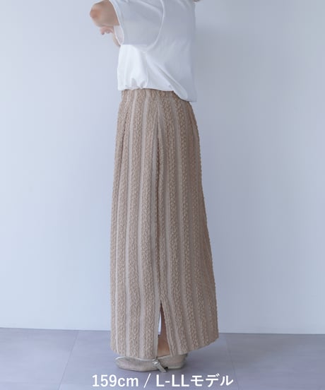 line tight skirt｜ベージュ