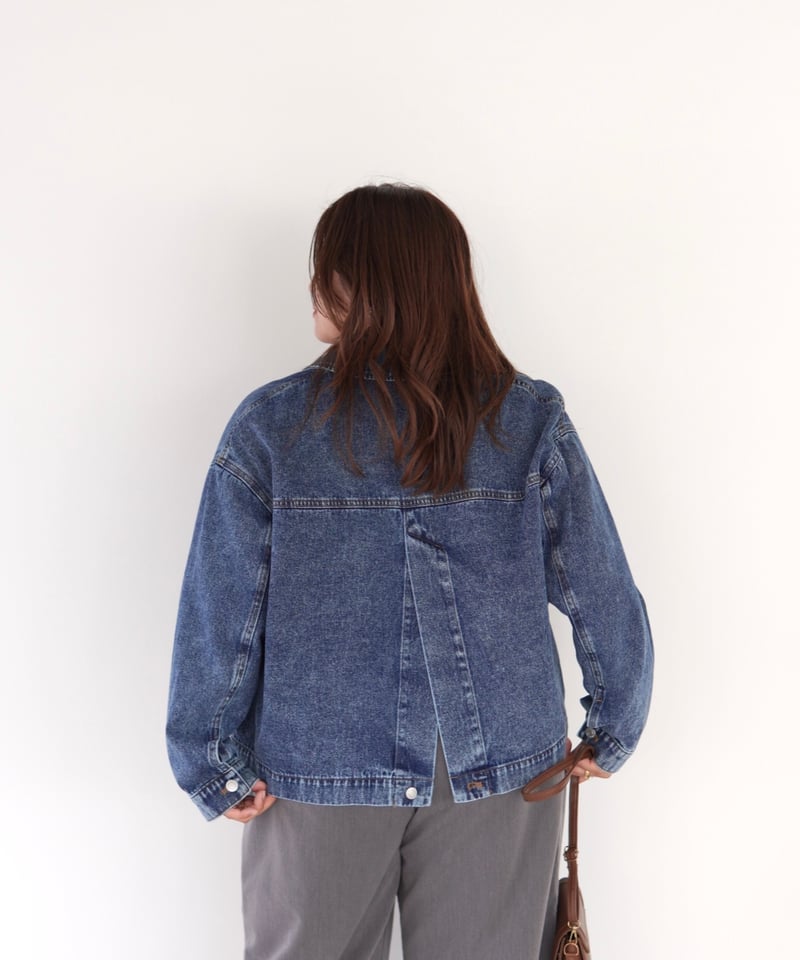 tailored denim jacket｜ブルー | MI AND MOU