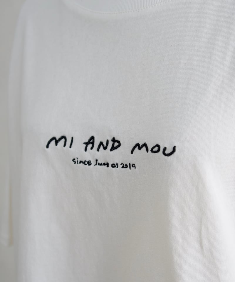 ロゴ刺繍Tシャツ｜size2 | MI AND MOU