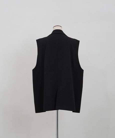 vest jacket | ブラック