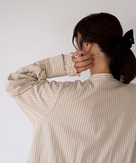 asymmetry shirt one-piece | モカ