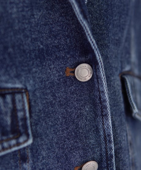 tailored denim jacket｜ブルー