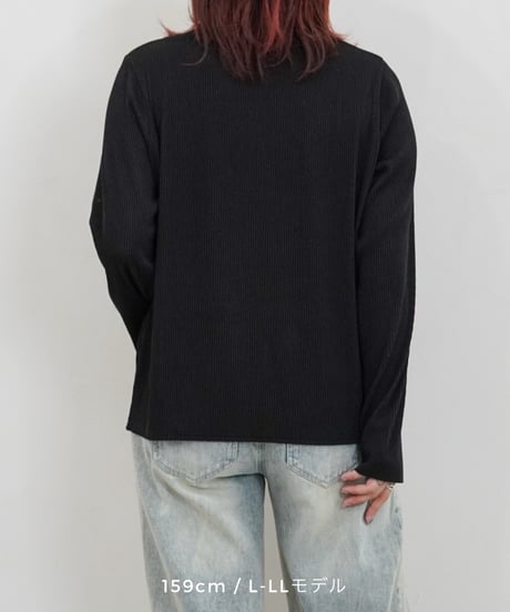 mini neck pullover | ブラック
