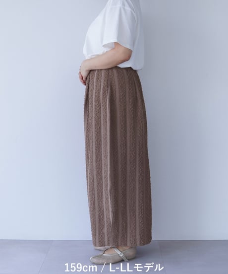 line tight skirt｜ブラウン