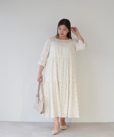 jacquard one-piece｜アイボリー