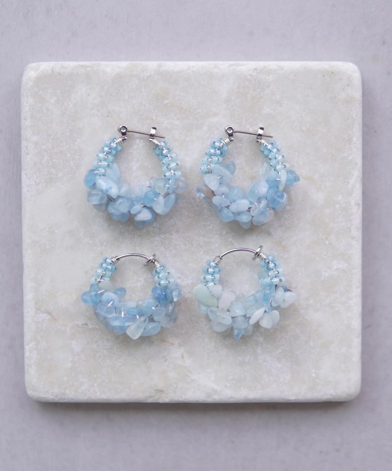 My color hoops | アクアマリン | MI AND MOU